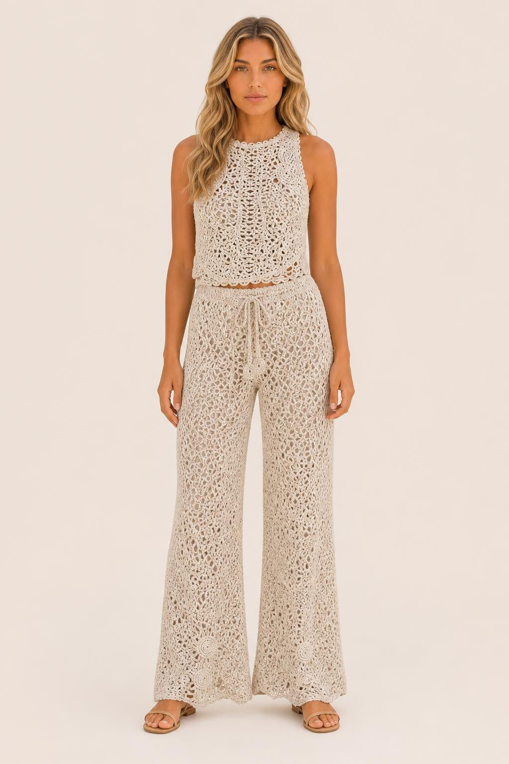 Conjunto Cropped e Saia Assimétrica de Renda - Celina — studio_front — Sofia [671d7f91-f64a-4468-87e9-184ca9c40f5d]