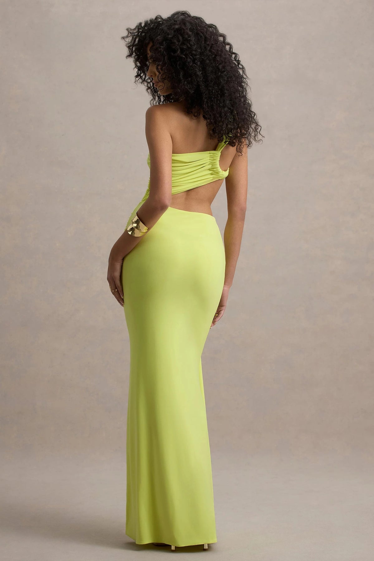 Vestido Longo Tomara Que Caia com Recorte Lateral e Fenda - Ada
